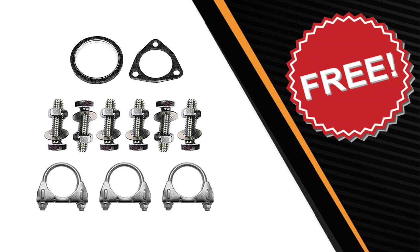 2016-2017 Honda Civic 2.0L Front Pipe Muffler Assembly Kit | Stainless Steel