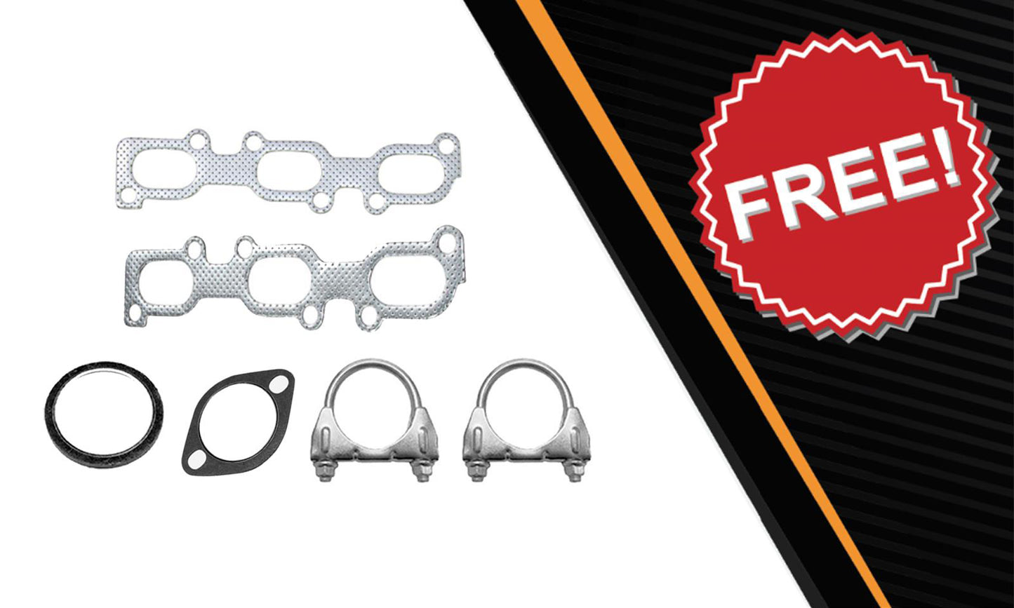 2006-2008 Ford Fusion 3.0L EPA Approved Pair of Manifold & Catalytic w/ Resonator Pipe Exhaust Kit