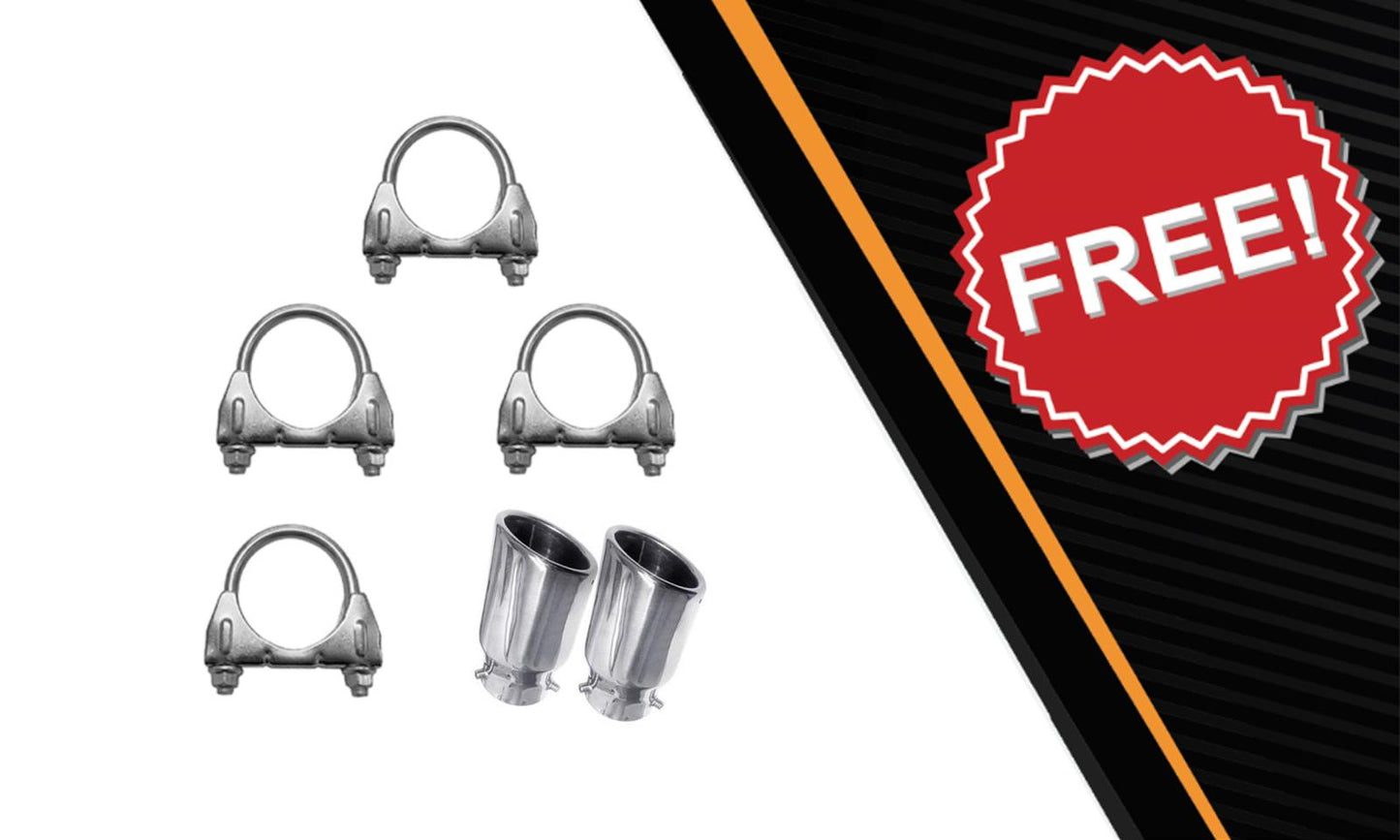 Exhaust Resonator Pipe and Pair of Muffler for 2007-2010 Ford Edge 3.5L | 2007-2010 Lincoln MKX 3.5L