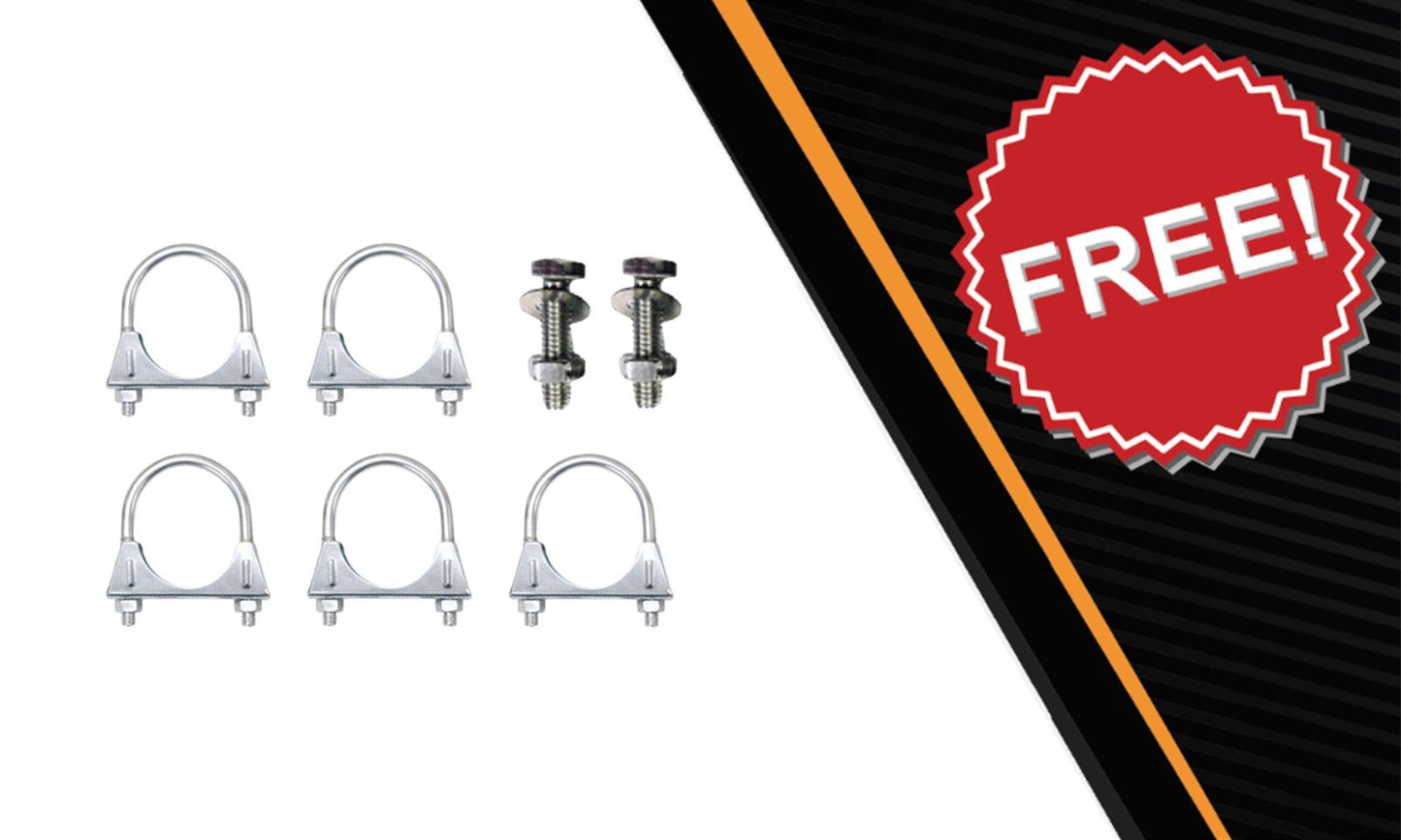 2011-2014 Ford F-150 3.7L 145in WB Pair of Exhaust Catalytic Resonator & Flex Pipe Kit - EPA-Approved