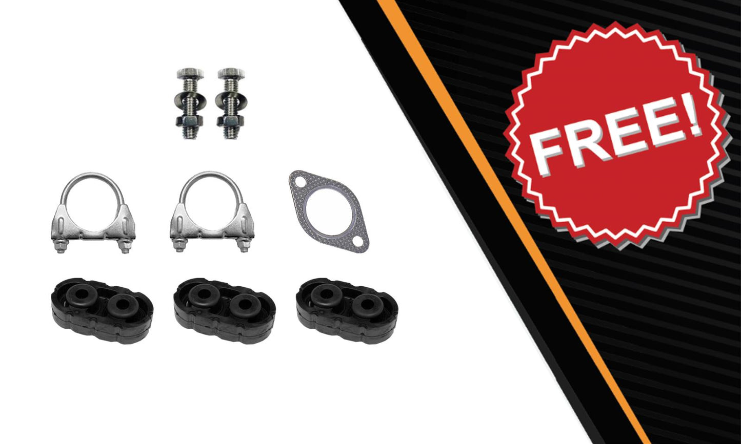 2001-2004 Chevy S10 4.3L 4WD Stainless Steel Cat-Back Exhaust Kit w/ Hangers