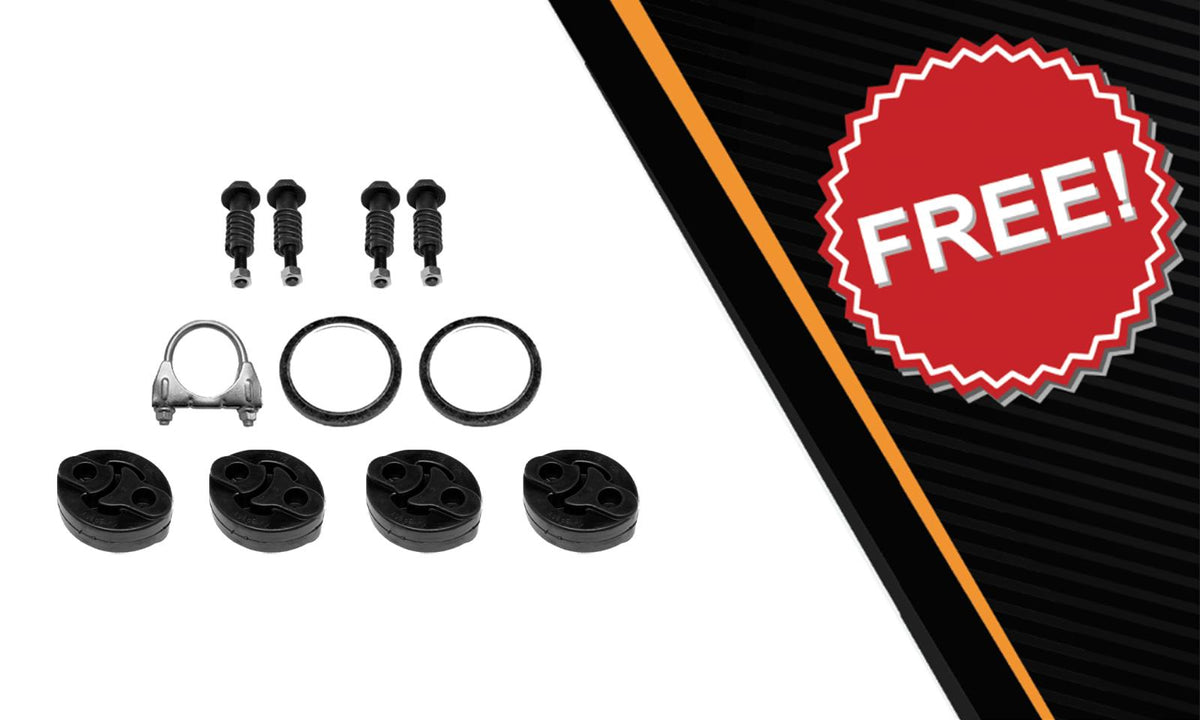 2005-2008 Toyota Corolla 1.8L Catalytic, Resonator Pipe, Muffler Complete Exhaust System Kit with EPA-Approved