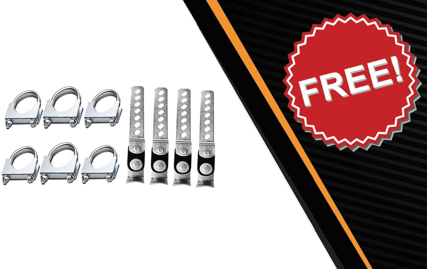 1987-2002 Ford F-150, F-250 and F-350 Dual 2.5'' Mandrel-Bent Pipe with Rounded Edge Tips and Single Chamber Muffler Exhaust Kit