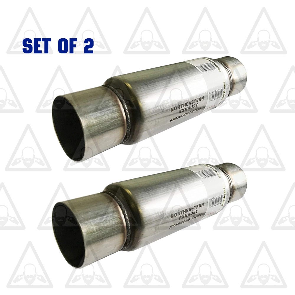 Colt Exhaust | Stainless Steel Performance Resonator | 4"ID | 12" Body | 18" Long