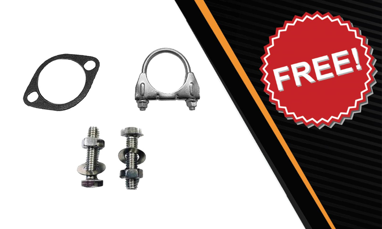 Northeastern Exhaust | Stainless Steel Exhaust Resonator Compatible for 2000-2005 Monte Carlo | 1997-2008 GrandPrix | 3.8L | Gasket, Clamp, Bolts and Nuts Included