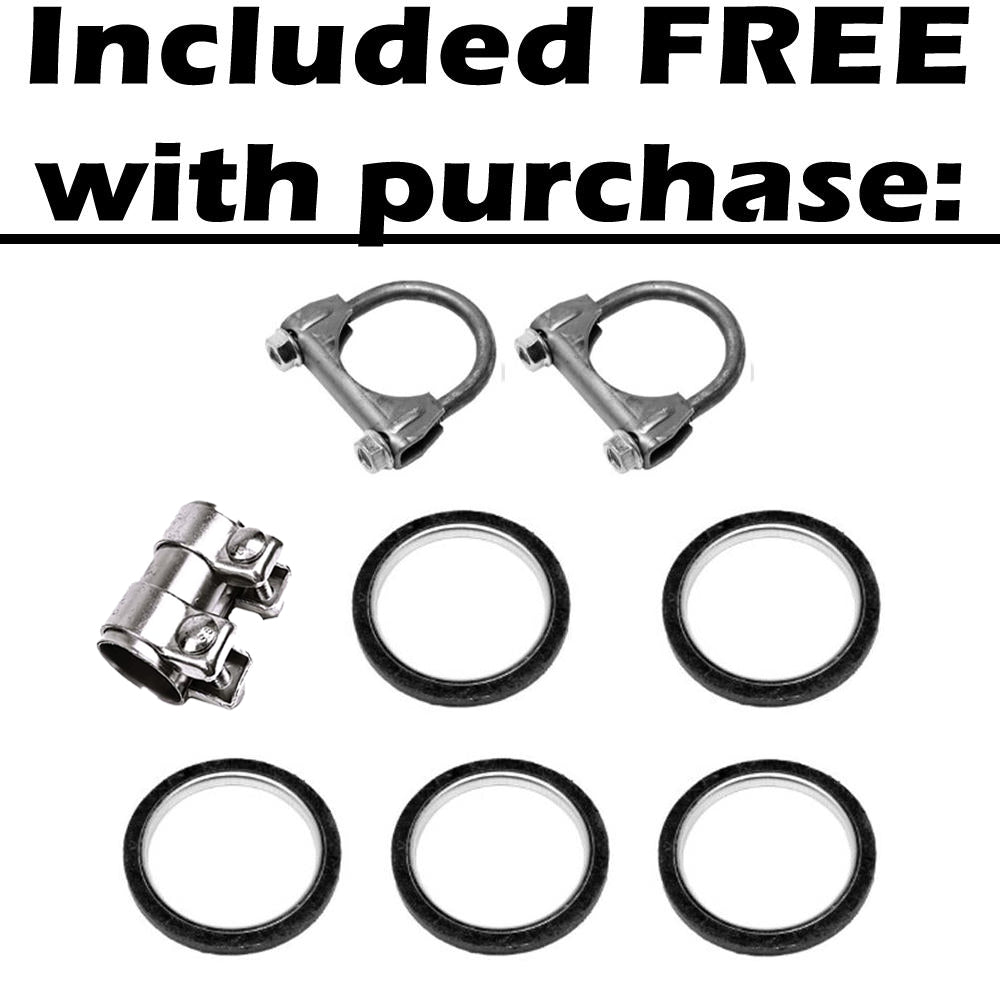 Exhaust Front Pipe, Y Pipe, Muffler Assembly & Resonator for 2004-2007 Toyota Highlander 3.3L | 2007-2009 Lexus RX350 3.5L