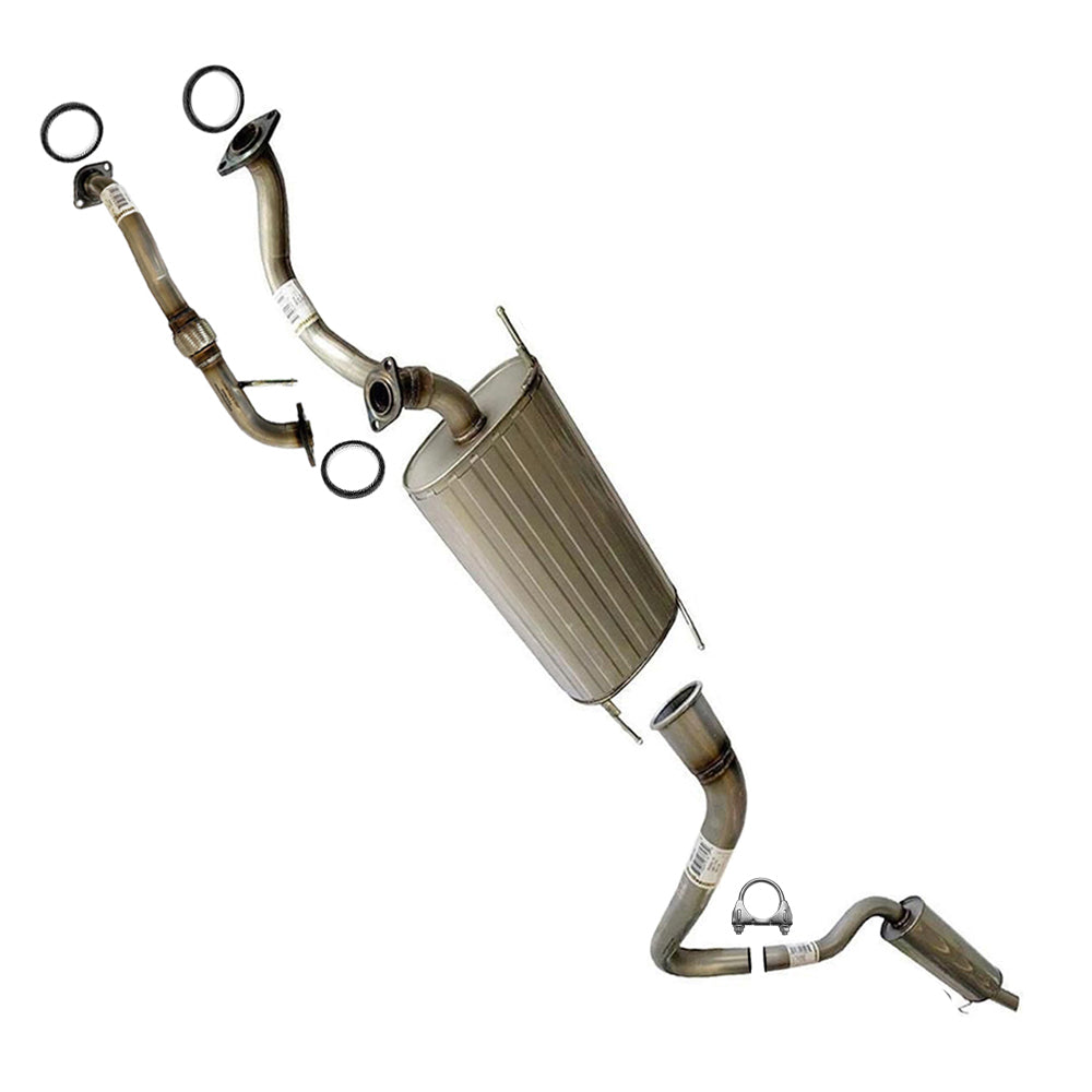 1998-2006 Toyota Land Cruiser 4.7L and Lexus LX470 4.7L Intermediate Pipe, Muffler and Resonator