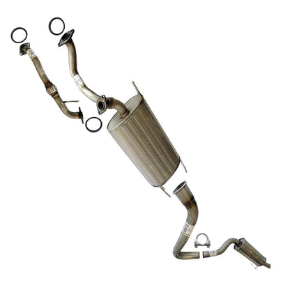 1998-2006 Toyota Land Cruiser 4.7L and Lexus LX470 4.7L Intermediate Pipe, Muffler and Resonator