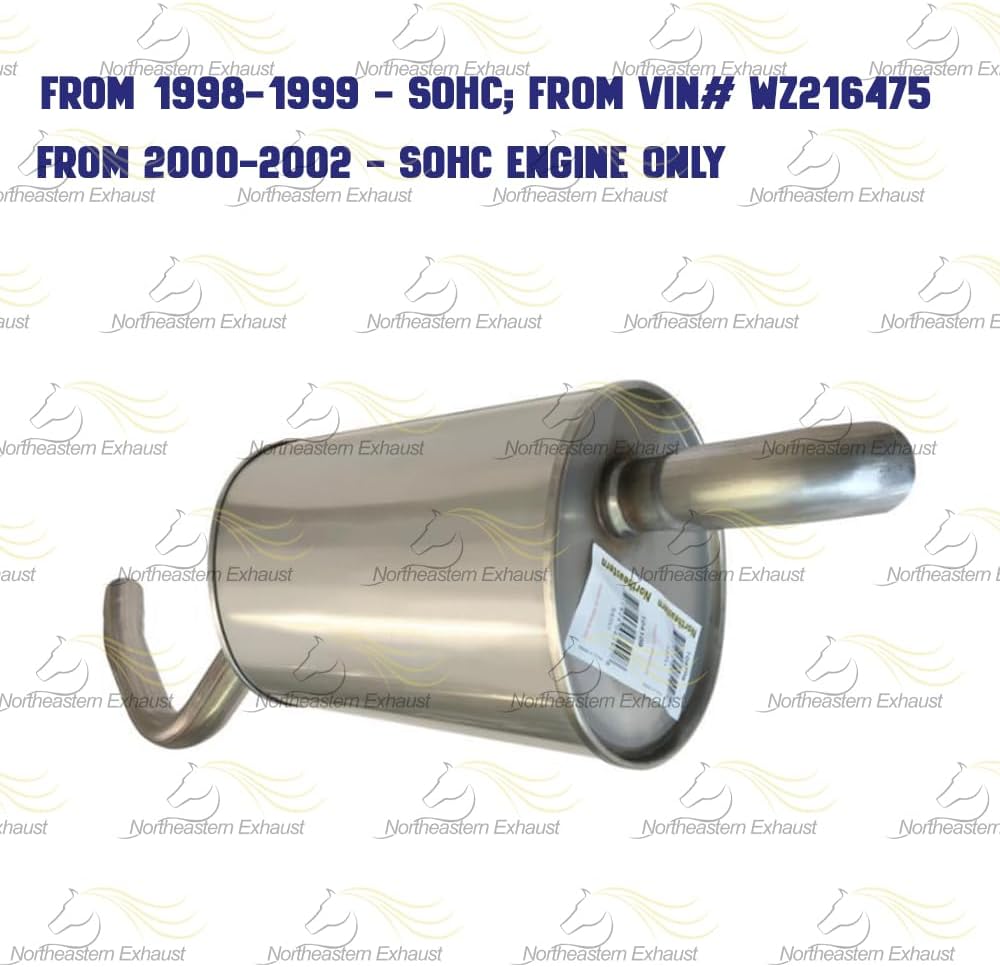 1998-2002 Saturn SC1, SC2, SL1, SL2 and SL 1.9L | 1998-1999 SW1 1.9L | 1998-2001 SW2 1.9L Models Exhaust Muffler