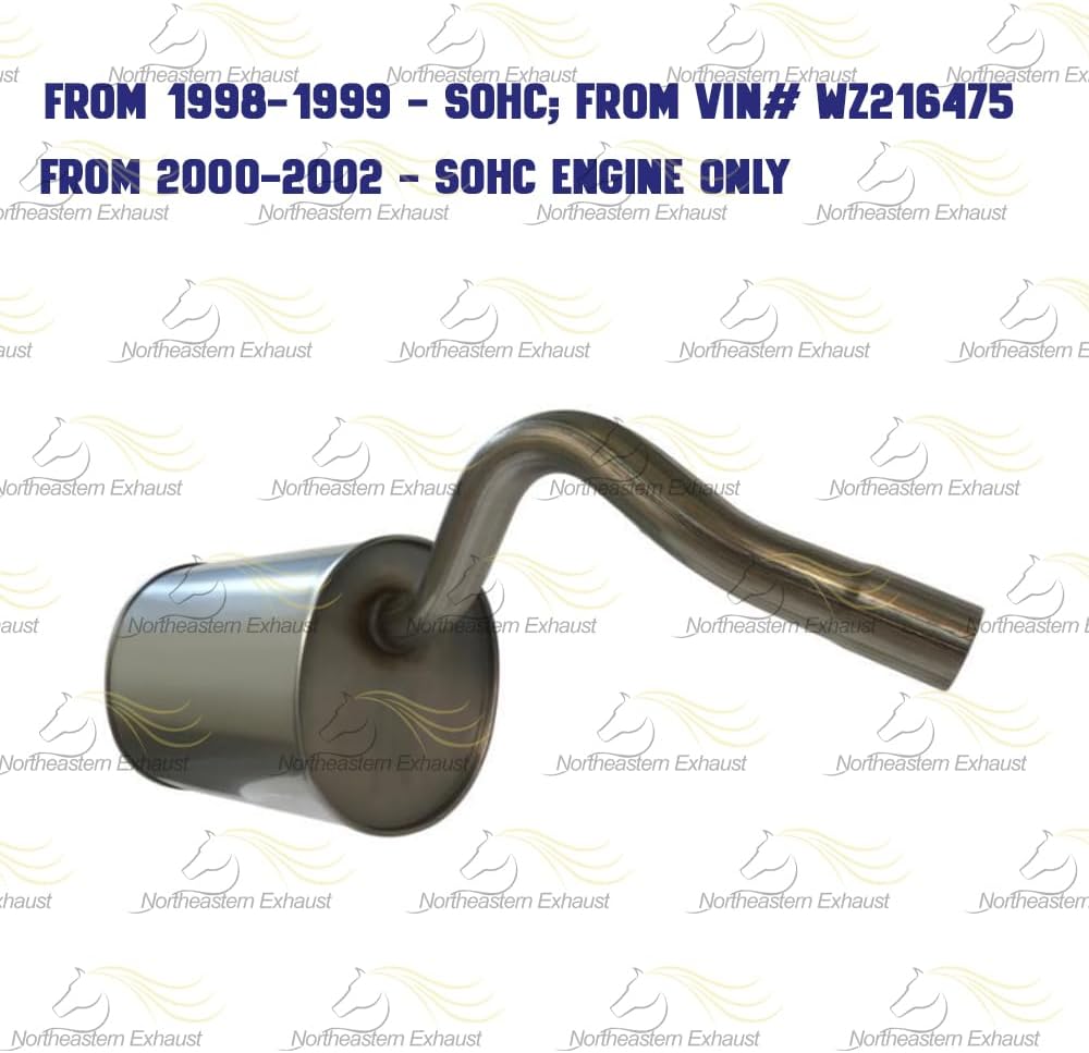 1998-2002 Saturn SC1, SC2, SL1, SL2 and SL 1.9L | 1998-1999 SW1 1.9L | 1998-2001 SW2 1.9L Models Exhaust Muffler