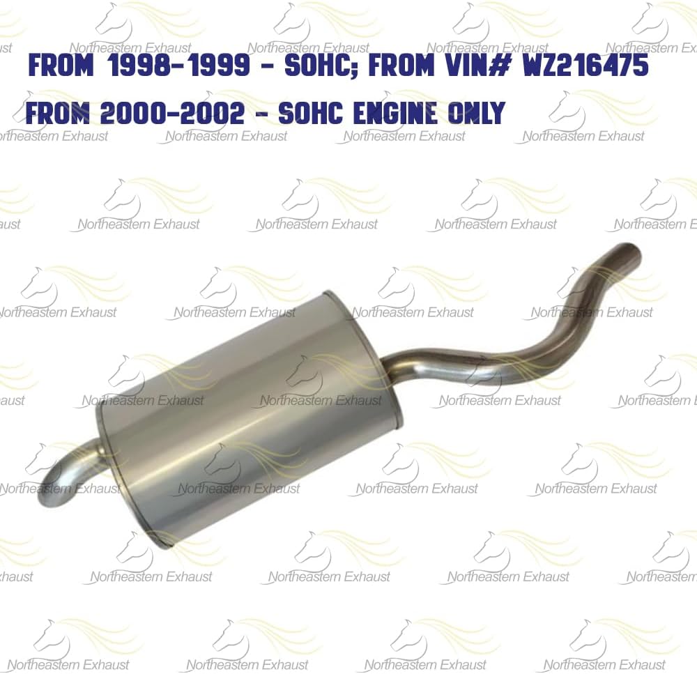 1998-2002 Saturn SC1, SC2, SL1, SL2 and SL 1.9L | 1998-1999 SW1 1.9L | 1998-2001 SW2 1.9L Models Exhaust Muffler