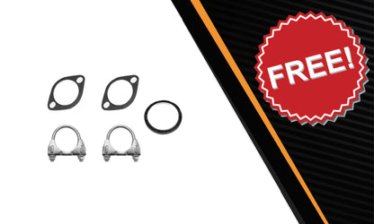 2006-2009 Subaru Outback 2.5L Exhaust Resonator Pipe and Pair of Muffler