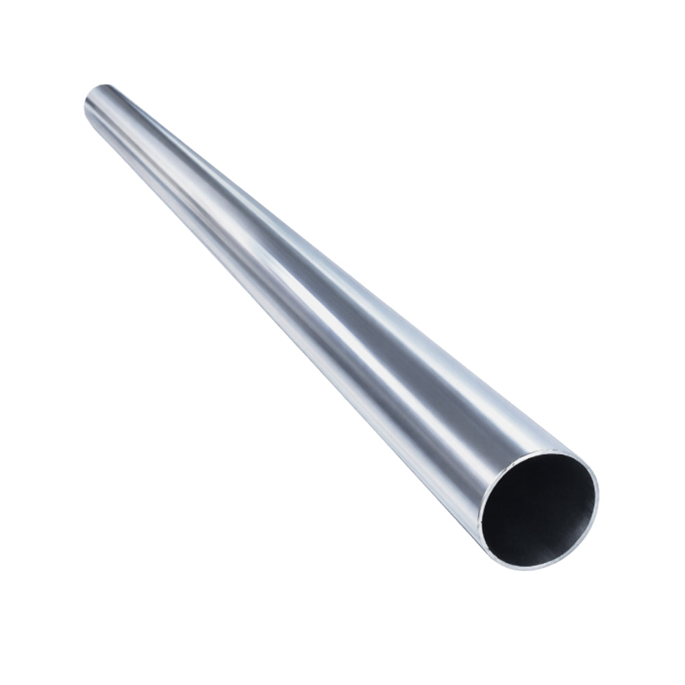 Stainless Steel Straight Exhaust Pipe 3.5" ID/OD x 5' ft long w/ 2 band clamps