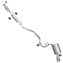 2010-2012 Ford Fusion 2.5L Rear Catalytic w/ Exhaust Pipes & Muffler Kit | Stainless Steel