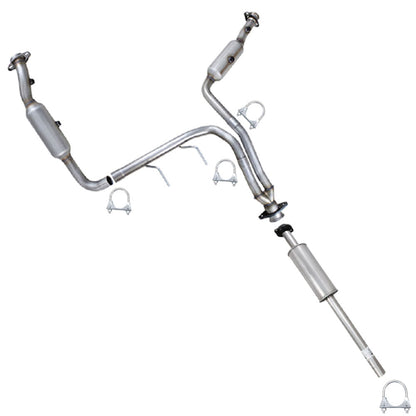 2011-2014 Ford F-150 3.7L 163in WB Pair of Exhaust Catalytic with Resonator Kit - EPA-Approved