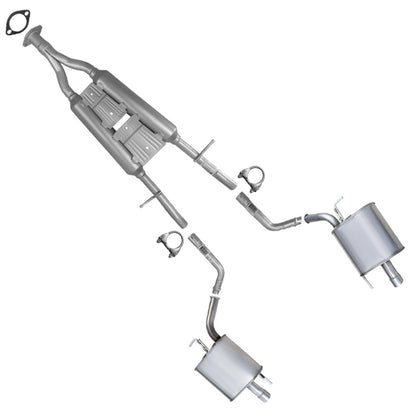 2007-2008 INFINITI G35 3.5L and 2007-2013 INFINITI G37 3.7L  Exhaust Resonator Pipe and Mufflers