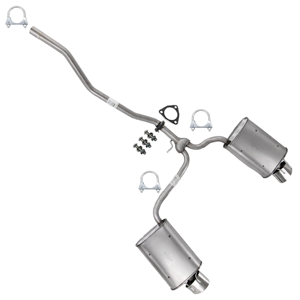 2013-2017 Honda Accord 3.5L Exhaust Pipes and Mufflers