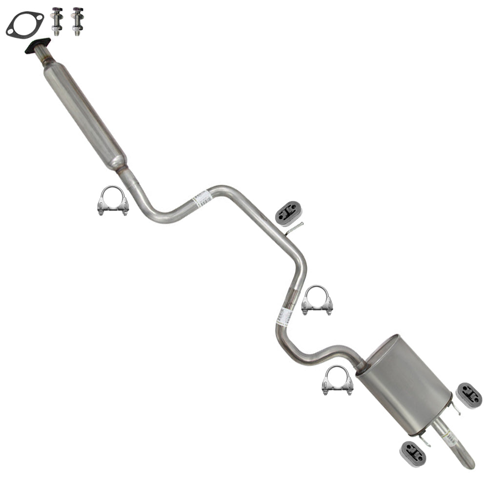 2003-2005 Chevrolet Impala and Monte Carlo 3.4L 3.8L Resonator, Intermediate Pipe and Muffler