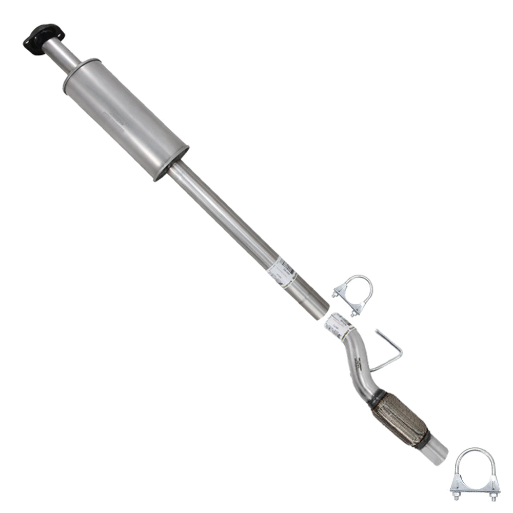 2011-2014 Ford F-150 3.7L 163in WB Stainless Steel Exhaust Resonator and Flex Pipe Kit