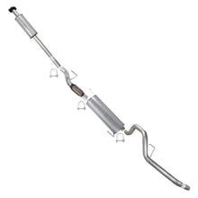 2011-2014 Ford F-150 3.7L 163in WB Stainless Steel Resonator Flex Pipe with Muffler & Tail Pipe Kit