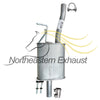 Northeastern Exhaust | Stainless Steel Resonator Pipe, Rear Muffler Assembly Compatible for KIA Soul 2014-2016 2.0L | Free Clamps and Gasket Included | Automotive Replacement Part