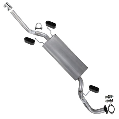 Stainless Steel Exhaust Muffler Assembly for 2013-2018 Hyundai Santa Fe Sport 2.4L | 2014-2015 Kia Sorento 2.4L