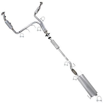 2011-2014 Ford F-150 3.7L 163in WB Pair of Exhaust Catalytic Resonator Flex Pipes Muffler Kit - EPA Approved