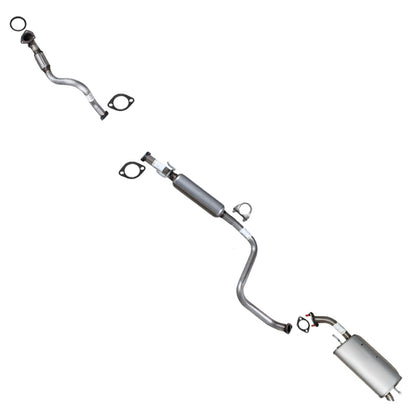Front Exhaust Pipe, Resonator and Muffler for 2009-2011 Chevrolet Aveo5 1.6L | 2009 Pontiac G3 1.6L