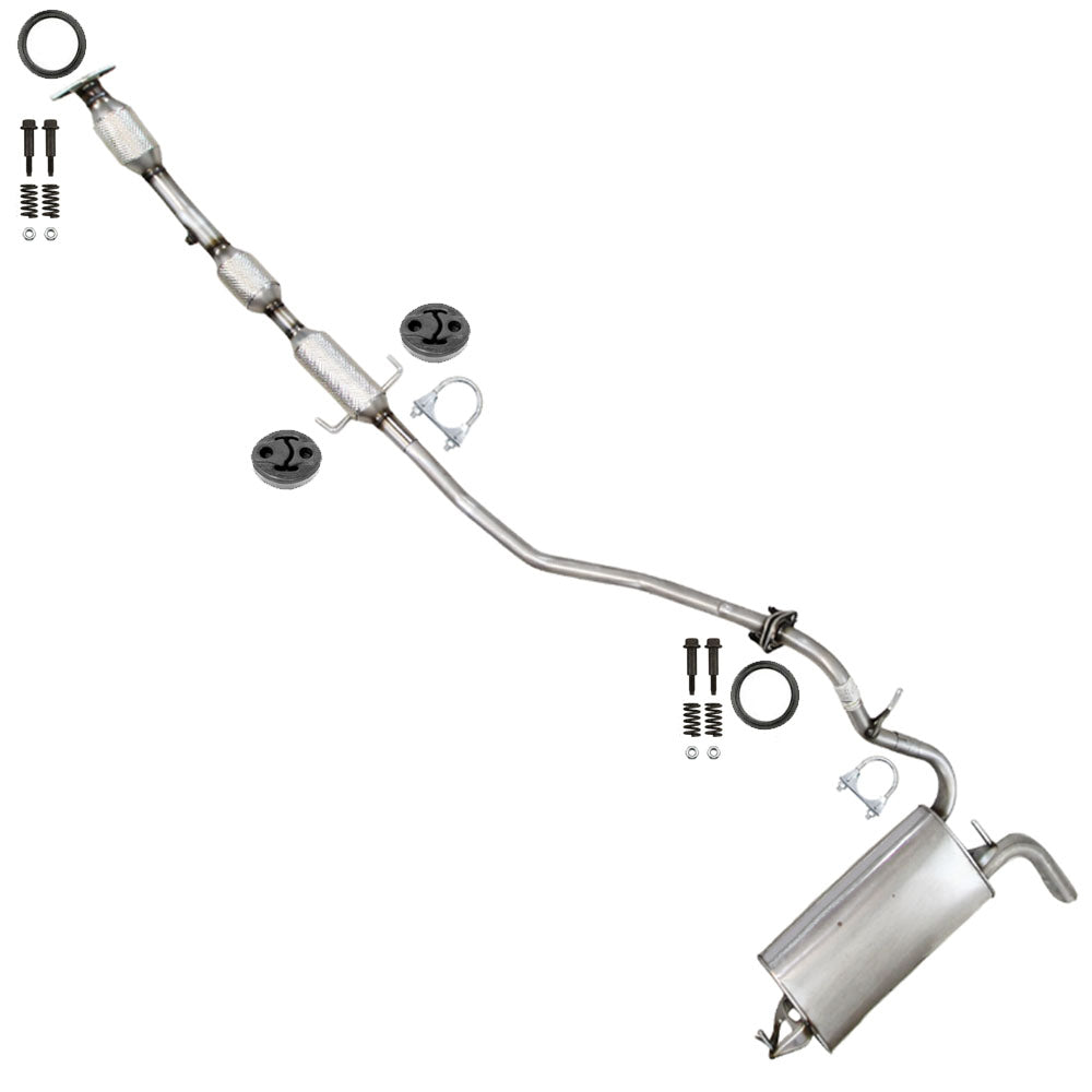 2009-2013 Toyota Matrix 1.8L Stainless Steel Catalytic and Muffler Assembly Kit - EPA Approved