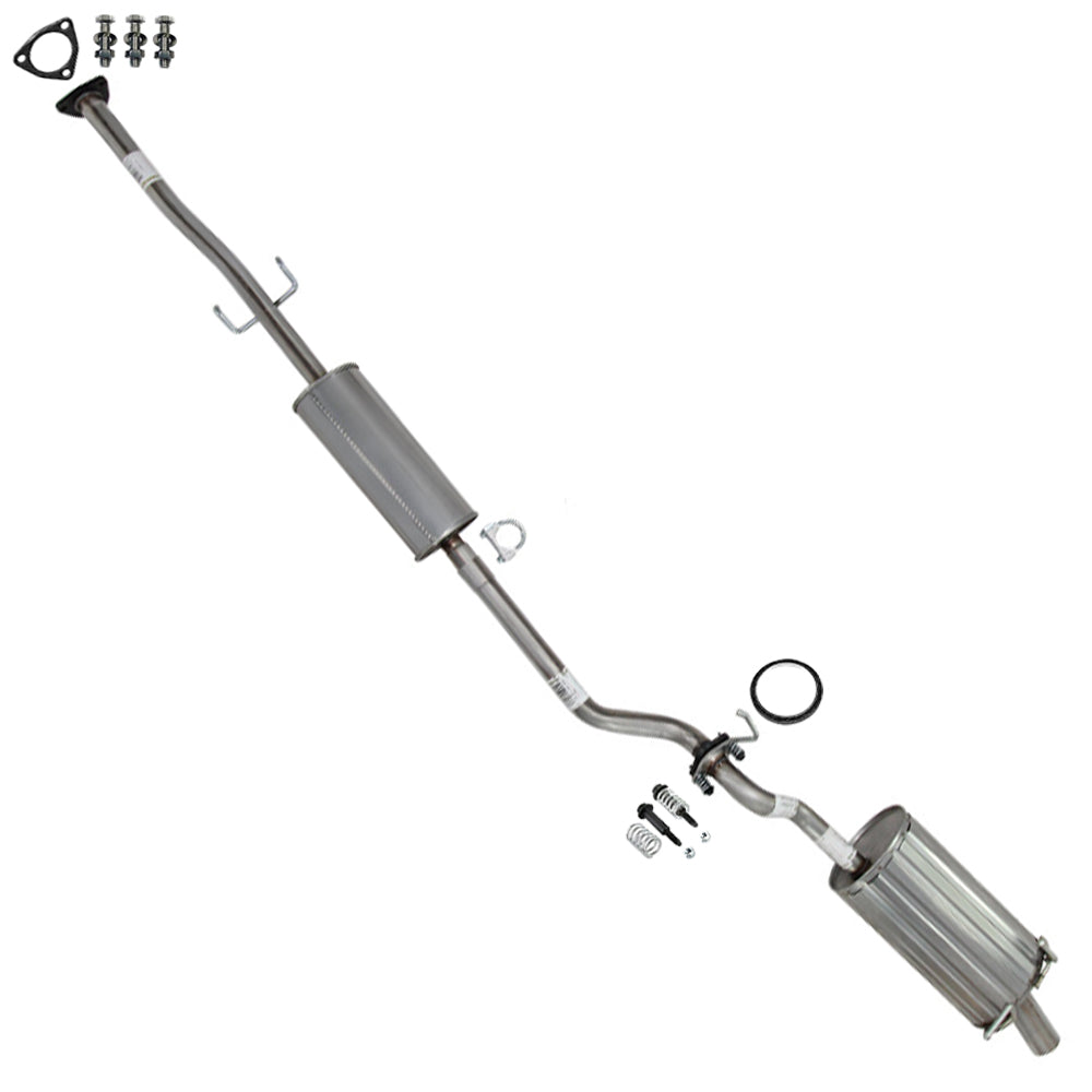 2010-2011 Honda CR-V 2.4L Exhaust Resonator Pipe and Muffler