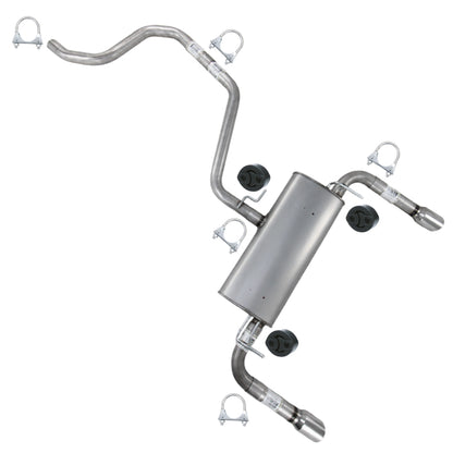 2008-2012 Chevy Malibu 3.6L Stainless Steel Exhaust Intermediate Pipe & Muffler Assembly with Hangers Kit