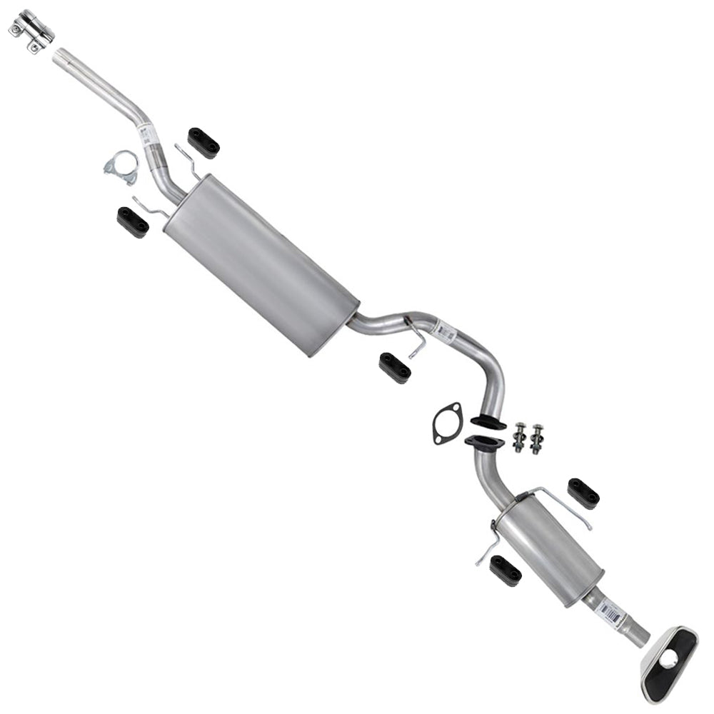 2013-2018 Hyundai Santa Fe Sport 2.4L Stainless Steel Exhaust Muffler, Tail Pipe w/ Tip & Hangers