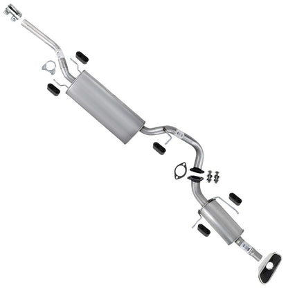 2013-2018 Hyundai Santa Fe Sport 2.4L Stainless Steel Exhaust Muffler, Tail Pipe w/ Tip & Hangers