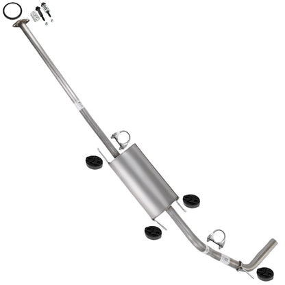 2013-2015 Toyota Tacoma 4.0L 140in WB Intermediate Pipe w/ Muffler Exhaust Kit | Stainless Steel