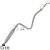 2003-2004 Saturn Ion 2.2L Exhaust Resonator Pipe