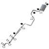Car exhaust system on a white background