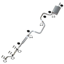 Car exhaust system on a white background