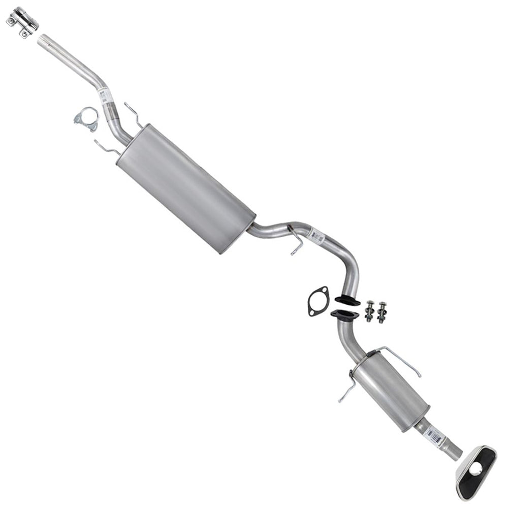 2013-2018 Hyundai Santa Fe Sport 2.4L Stainless Steel Exhaust Muffler & Tail Pipe w/ Tip Kit