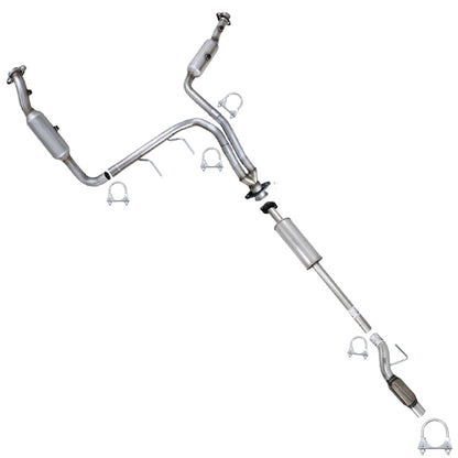 2011-2014 Ford F-150 3.7L 163in WB Pair of Exhaust Catalytic Resonator & Flex Pipe Kit - EPA-Approved