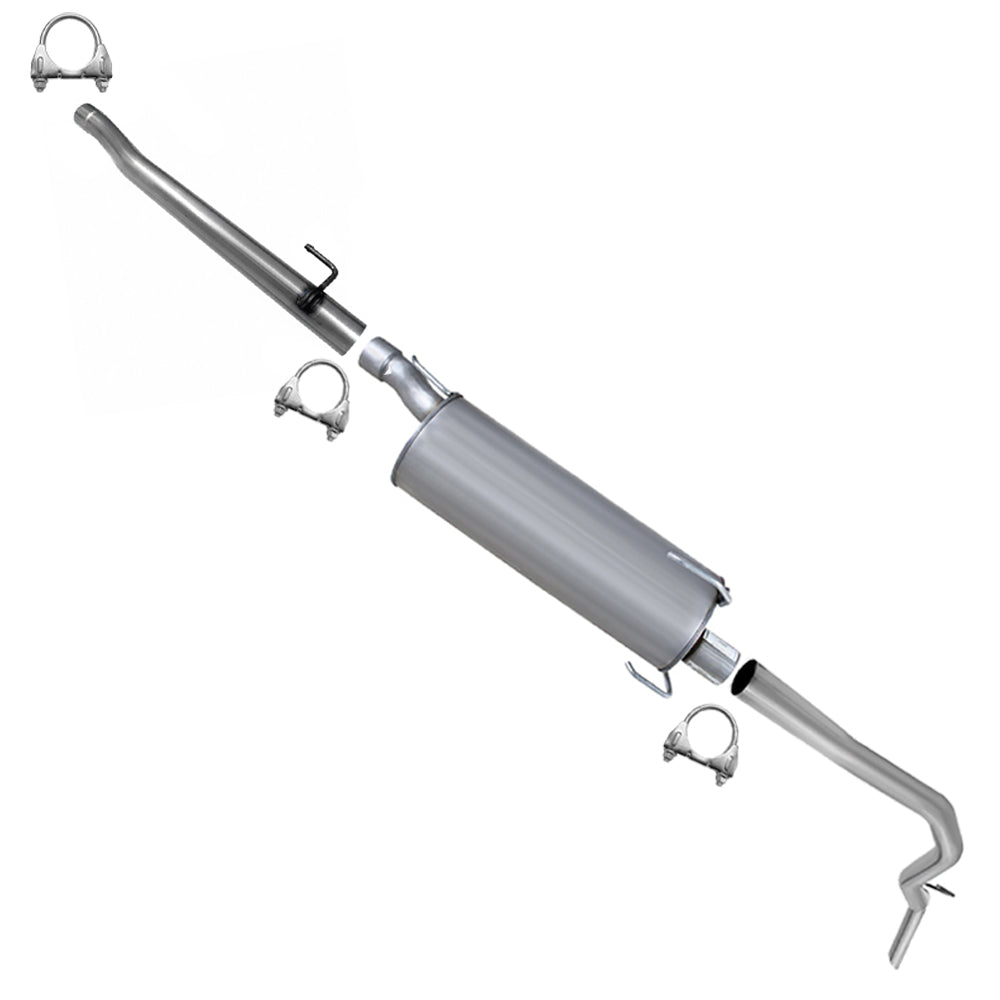 Intermediate Pipe, Muffler and Tail Pipe for 2007-2009 Ram 2500 and 2003-2008 Ram 3500 5.7L