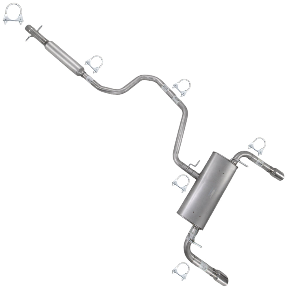 2008-2012 Chevrolet Malibu 3.6L Resonator, Intermediate Pipa and Muffler Exhaust