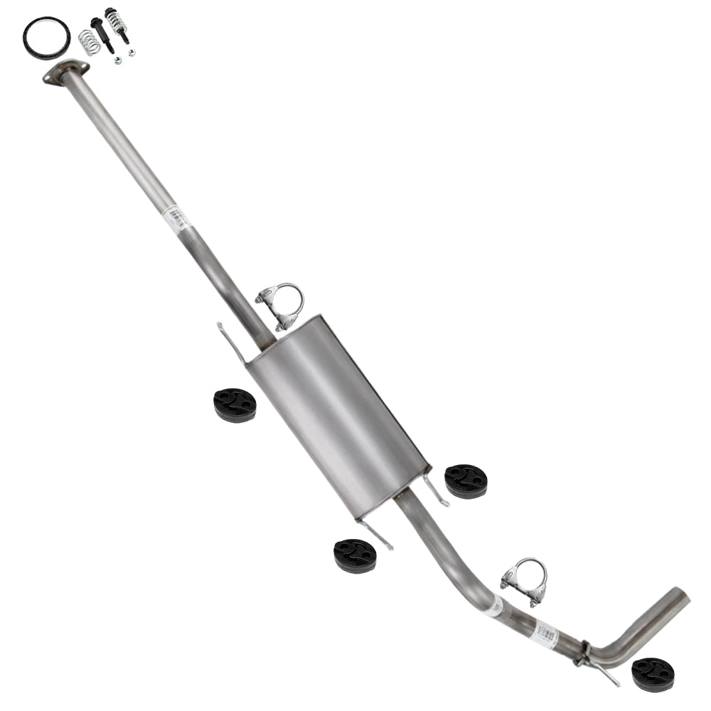 2013-2015 Toyota Tacoma 4.0L 128in WB Intermediate Pipe w/ Muffler Exhaust Kit | Stainless Steel