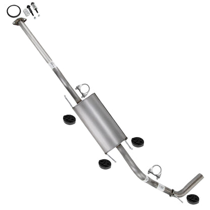 2013-2015 Toyota Tacoma 4.0L 128in WB Intermediate Pipe w/ Muffler Exhaust Kit | Stainless Steel