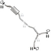 2007 Mazda CX-9 3.5L & 2008-2015 CX-9 3.7L Stainless Steel Resonator Y-Pipe Kit