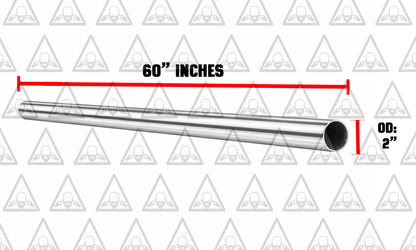 Stainless Steel Universal Straight Exhaust Pipe (5 FT) Long | 3" OD | 1.75" OD | 2" OD | 2.25" OD | 2.5" OD | 5" OD