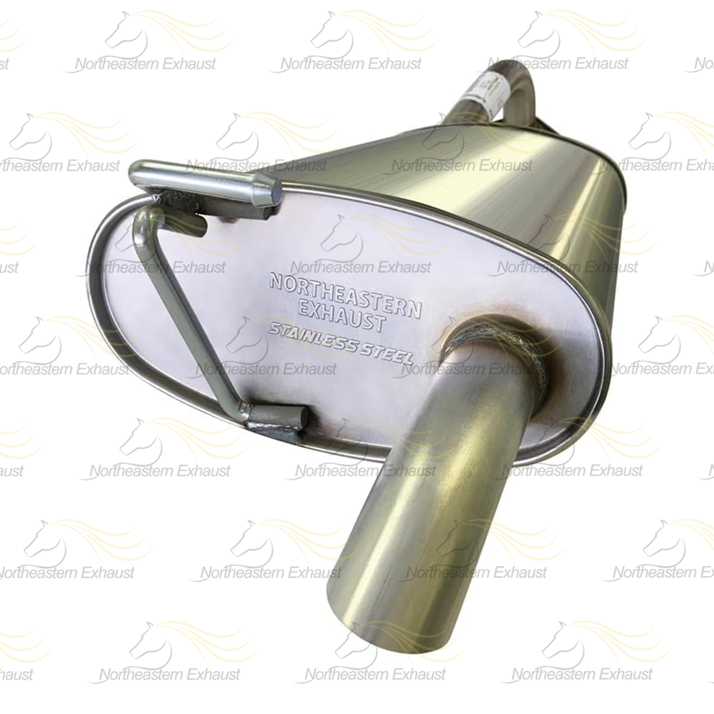 Northeastern Exhaust | Stainless Steel Resonator Pipe, Muffler Exhaust System Kit Compatible for Toyota Corolla 2005-2008 1.8L | Will Only fit to Toyota Corolla 2005 Year Model with 1ZZ Engine after 04/2005 | Free Gasket, Clamp & Spring Bolt Kit Included