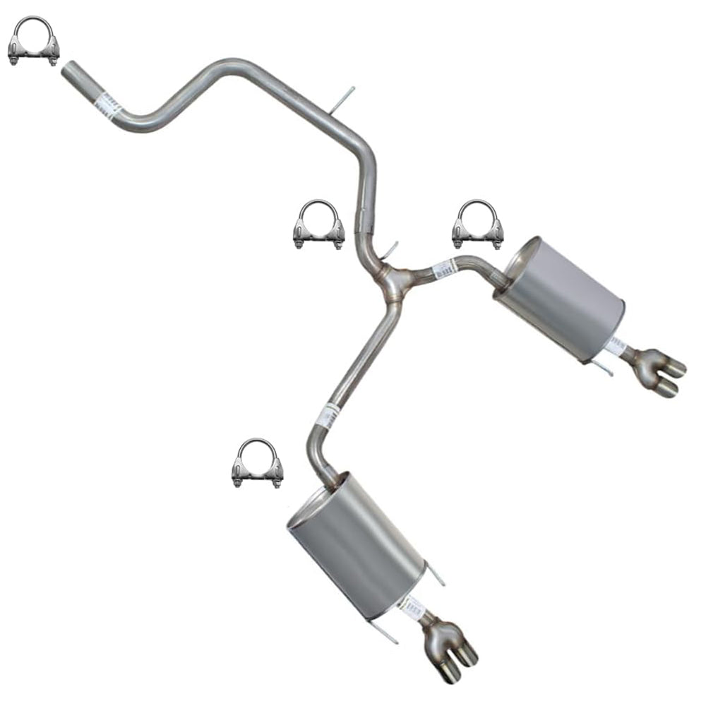 2003-2008 Pontiac Grand Prix 3.8L Exhaust Y-Pipe and Pair of Muffler