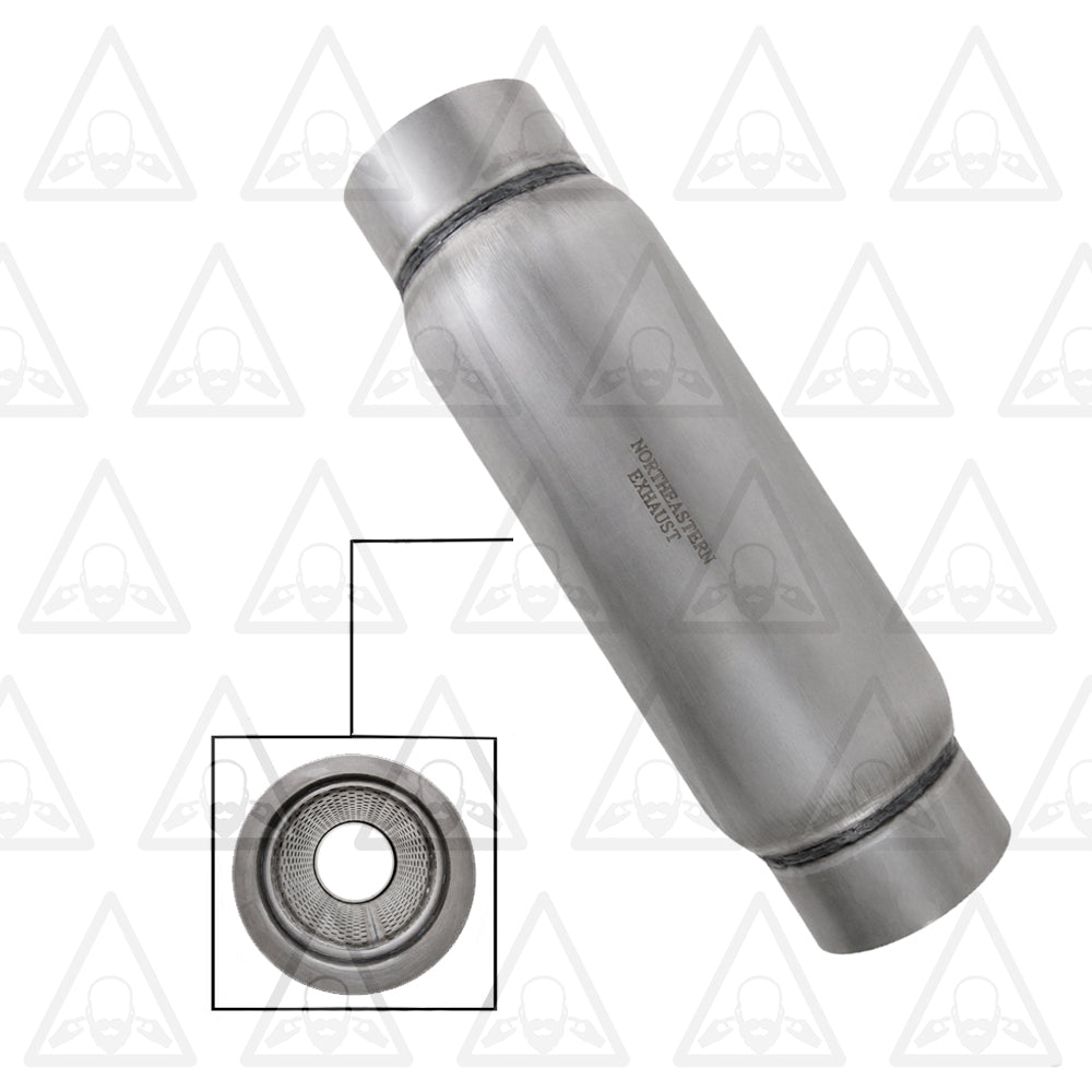 Colt Exhaust | Stainless Steel Performance Resonator | 4"ID | 12" Body | 16" Long