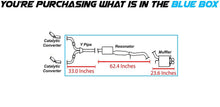 2004 Infiniti G35X 3.5L Sedan RWD Y Pipe, Resonator and Muffler Exhaust System Kit