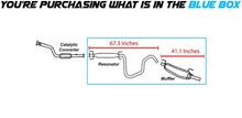 2001-2004 Saturn L Series 2.2L Exhaust Resonator Muffler Pipe (L100, L200, L300, LS LS1, LW1, LW200)